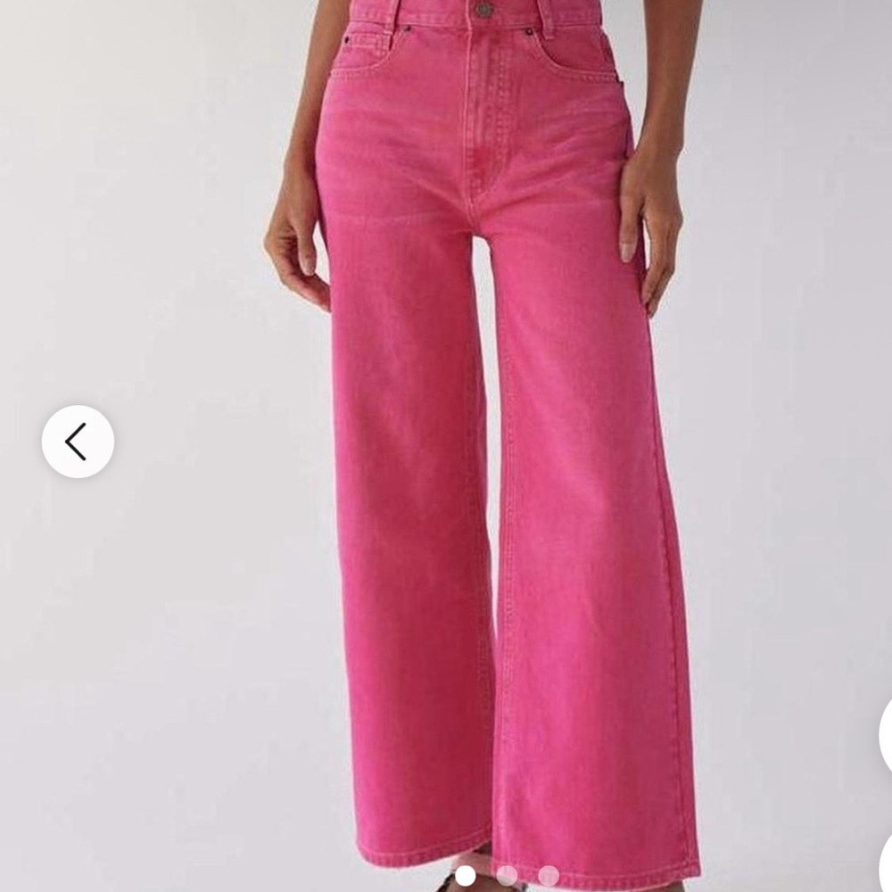Urban Outfitters BDG Bright Pink Flare Jeans